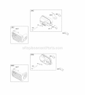 Exhaust System Diagram and Parts List for 111P07-0117-F1  Briggs and Stratton Engine